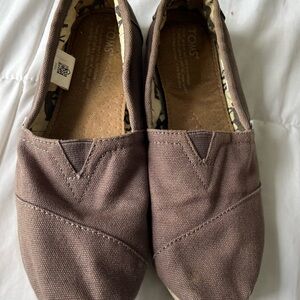 TOMS Taupe Red Black Canvas Slip-Ons all 3 for $20